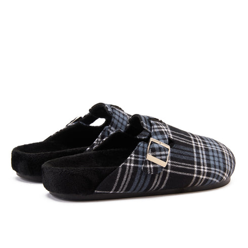 Snuggs Clogs Black x Indigo Checkered